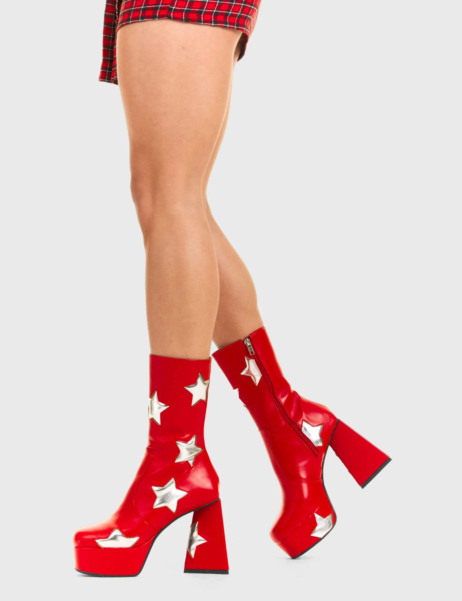 Seeking Stars Platform Ankle Boots