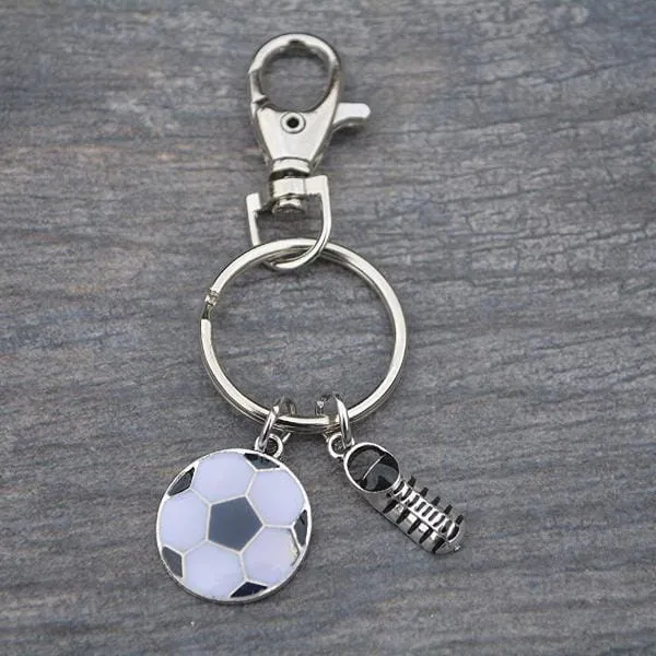 Soccer Ball & Cleat Keychain