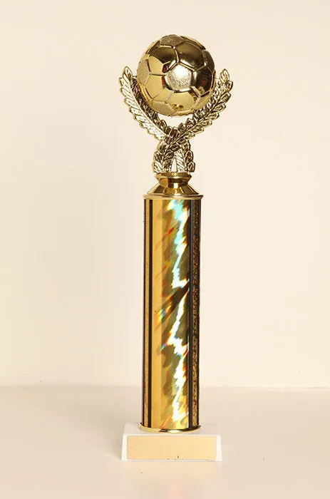 Soccer Ball Tube Trophy