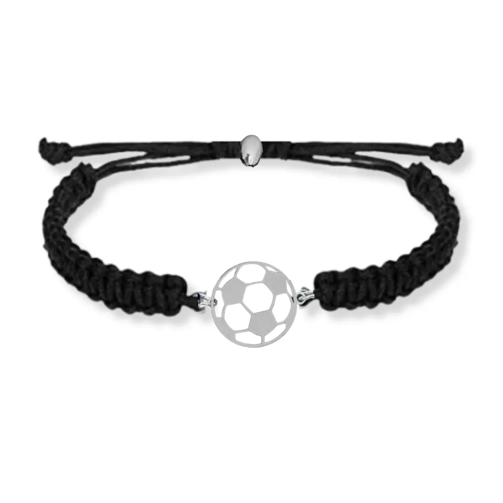 Soccer Stainless Steel Rope Bracelet - Pick Color