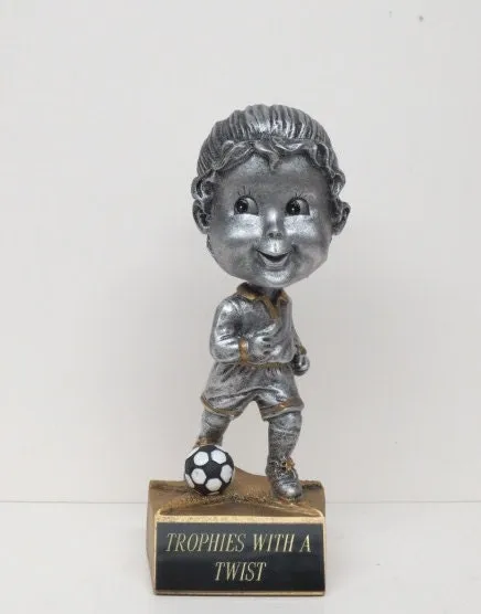 Soccer Trophy Girls Bobble Head Soccer Trophy Award Winning Team Champion Champ Kids / Jr  Personalized Trophy Free Engraving