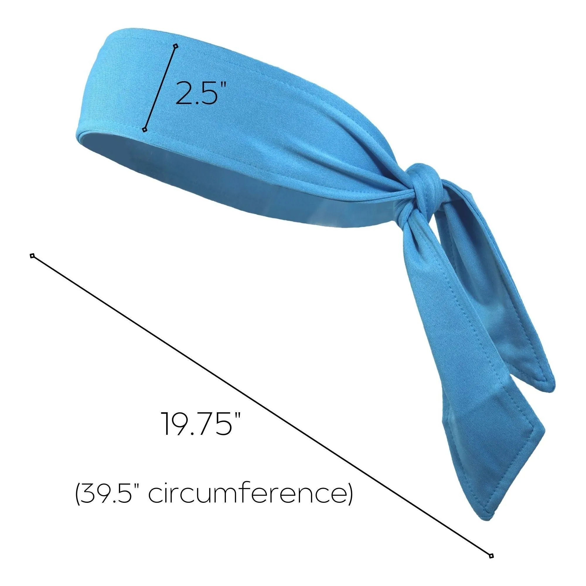 Teal Tie Headband