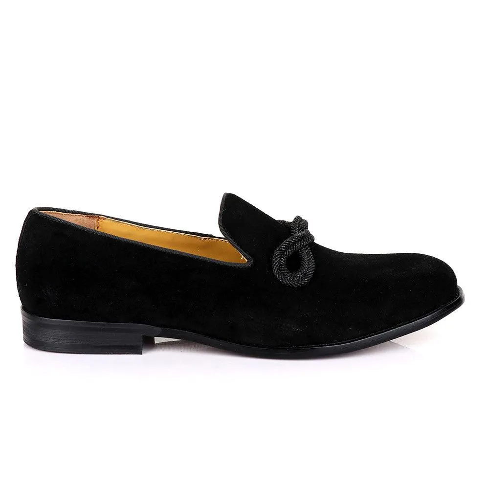 Terry Taylors Twist  Black Suede Formal Shoe