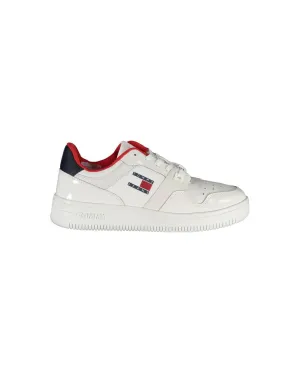 Tommy Hilfiger Women's White Polyester Sneaker - 37 EU