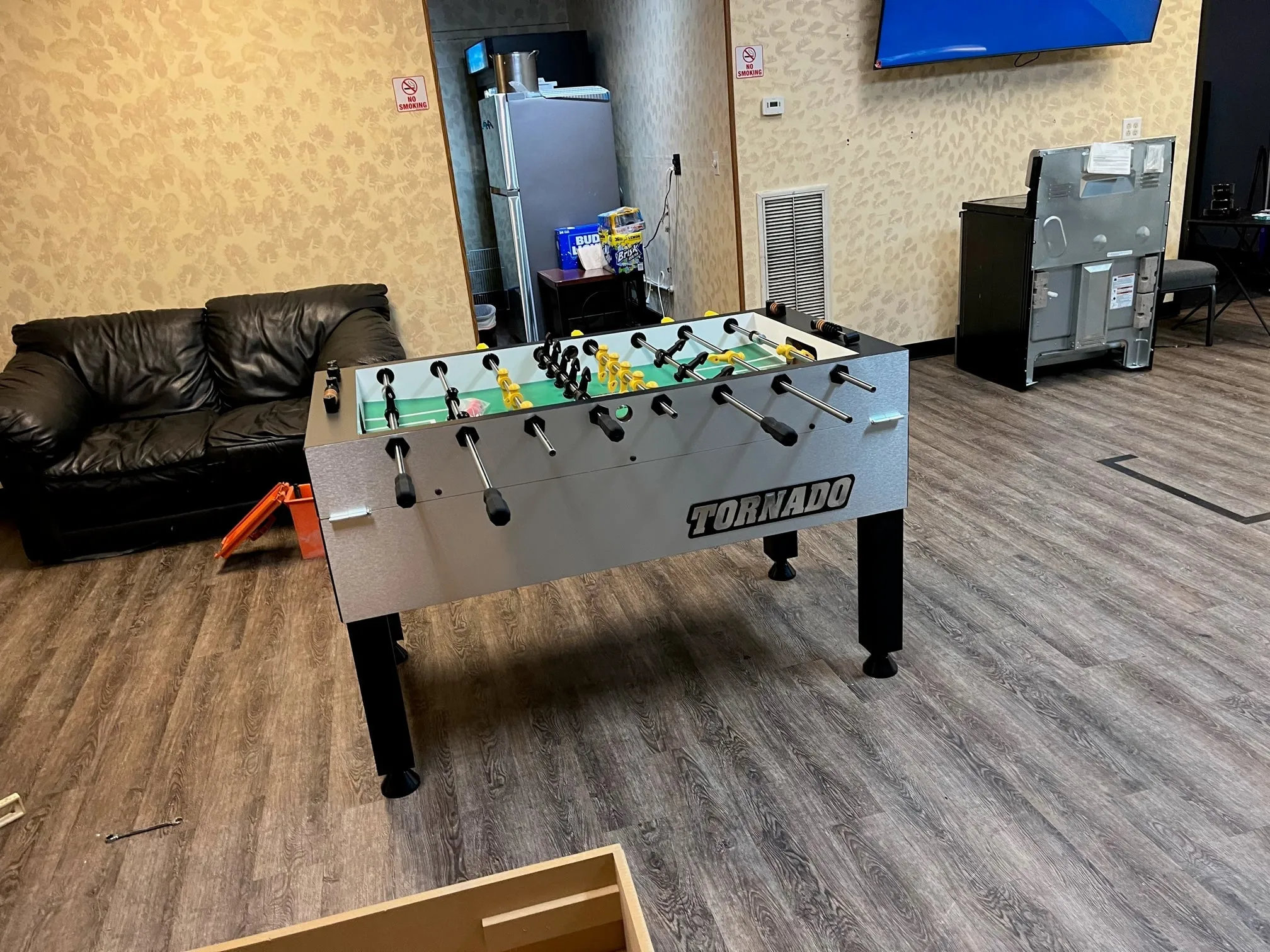 Tornado Tournament Competition T-3000 Professional Foosball Table in Silver