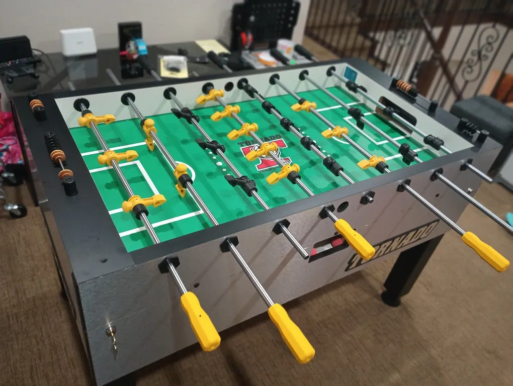 Tornado Tournament Competition T-3000 Professional Foosball Table in Silver