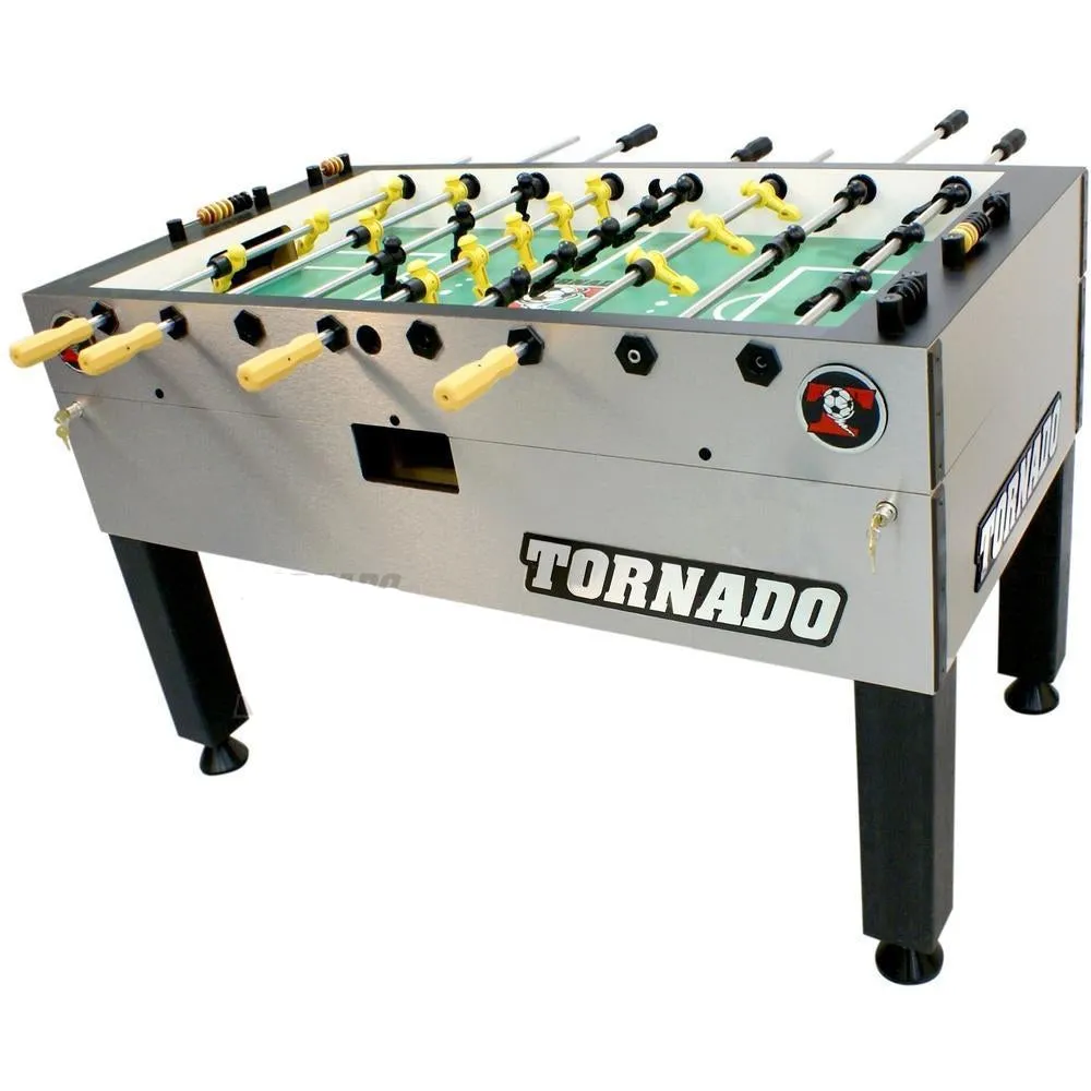 Tornado Tournament Competition T-3000 Professional Foosball Table in Silver