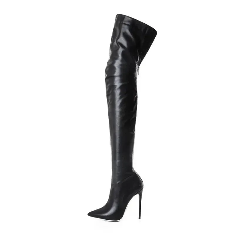 Trendy Over Knee Pencil Thin Heel