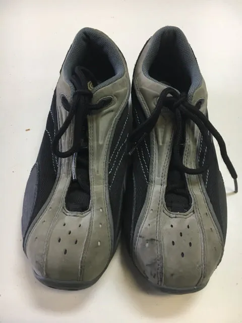 Used Specialized Black/Grey/Blue 39 / 8.5 MTB Biking Shoes w/ SPD cleats.