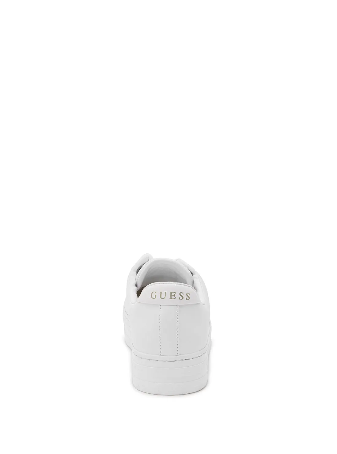 White Lullu Logo Low Top Sneakers