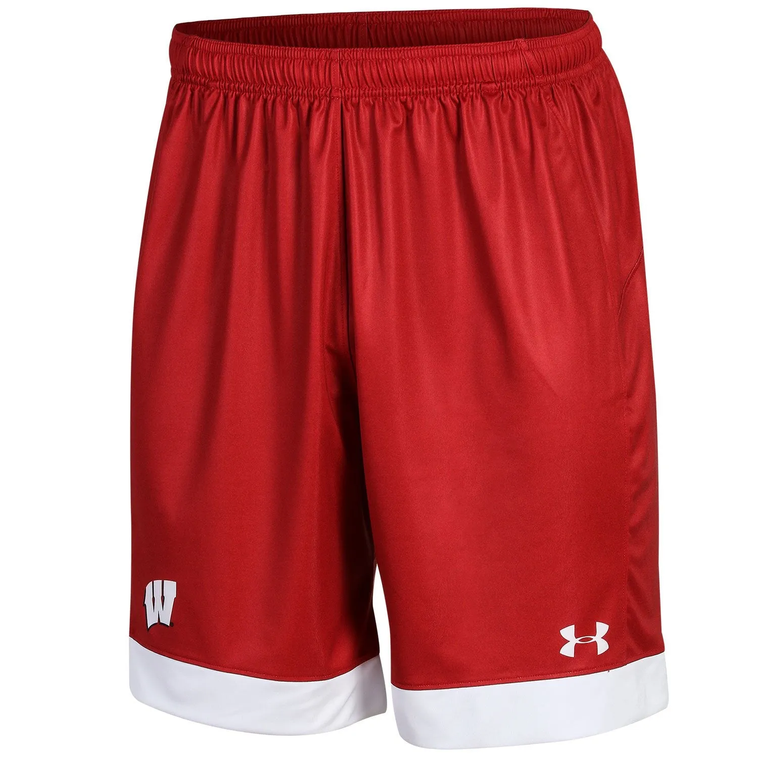 Wisconsin Badgers Under Armour Red Loose HeatGear Drawstring Soccer Shorts