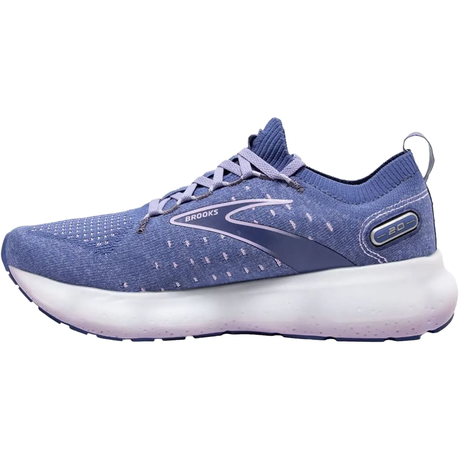 Women's Brooks Glycerin Stealthfit 20 Blue/Pastel Lilac/White Mesh