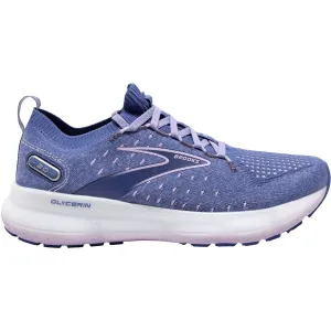 Women's Brooks Glycerin Stealthfit 20 Blue/Pastel Lilac/White Mesh