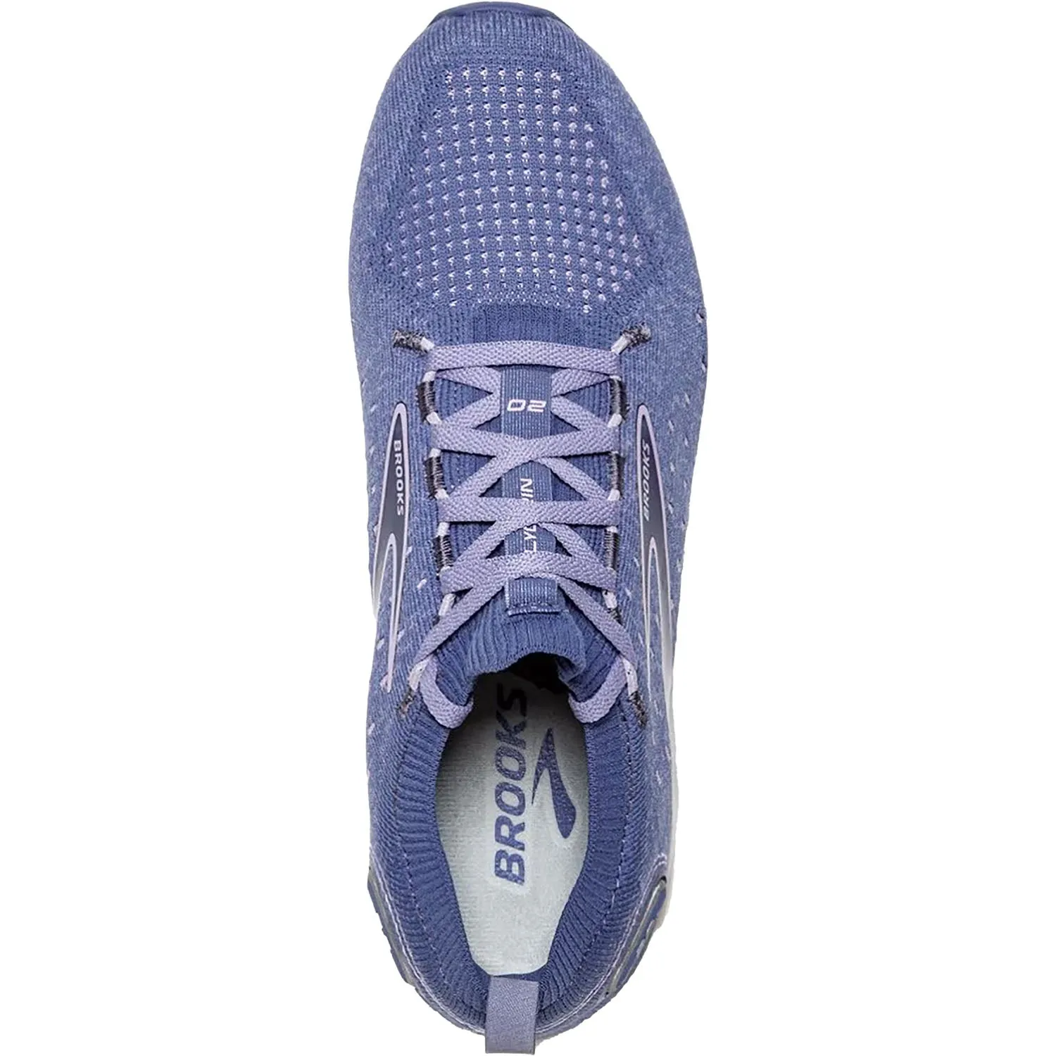 Women's Brooks Glycerin Stealthfit 20 Blue/Pastel Lilac/White Mesh