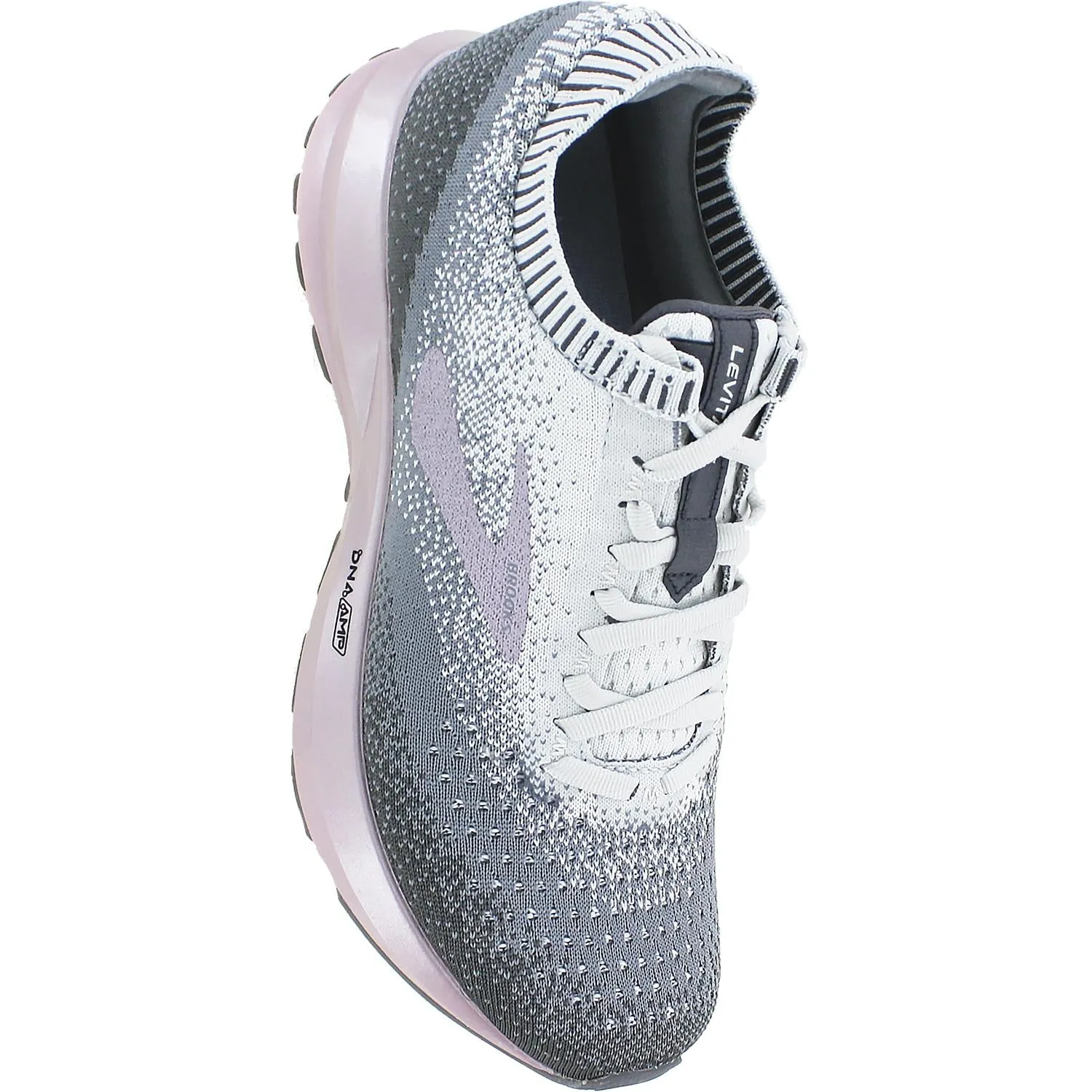 Women's Brooks Levitate 2 Grey/Rose Fabric