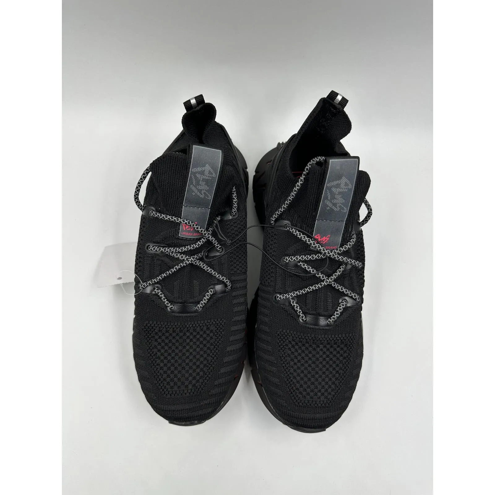 Women's Size 7.5, Black Knit Slip-on Yeezy Style Sneakers with Ultrafoam Sole